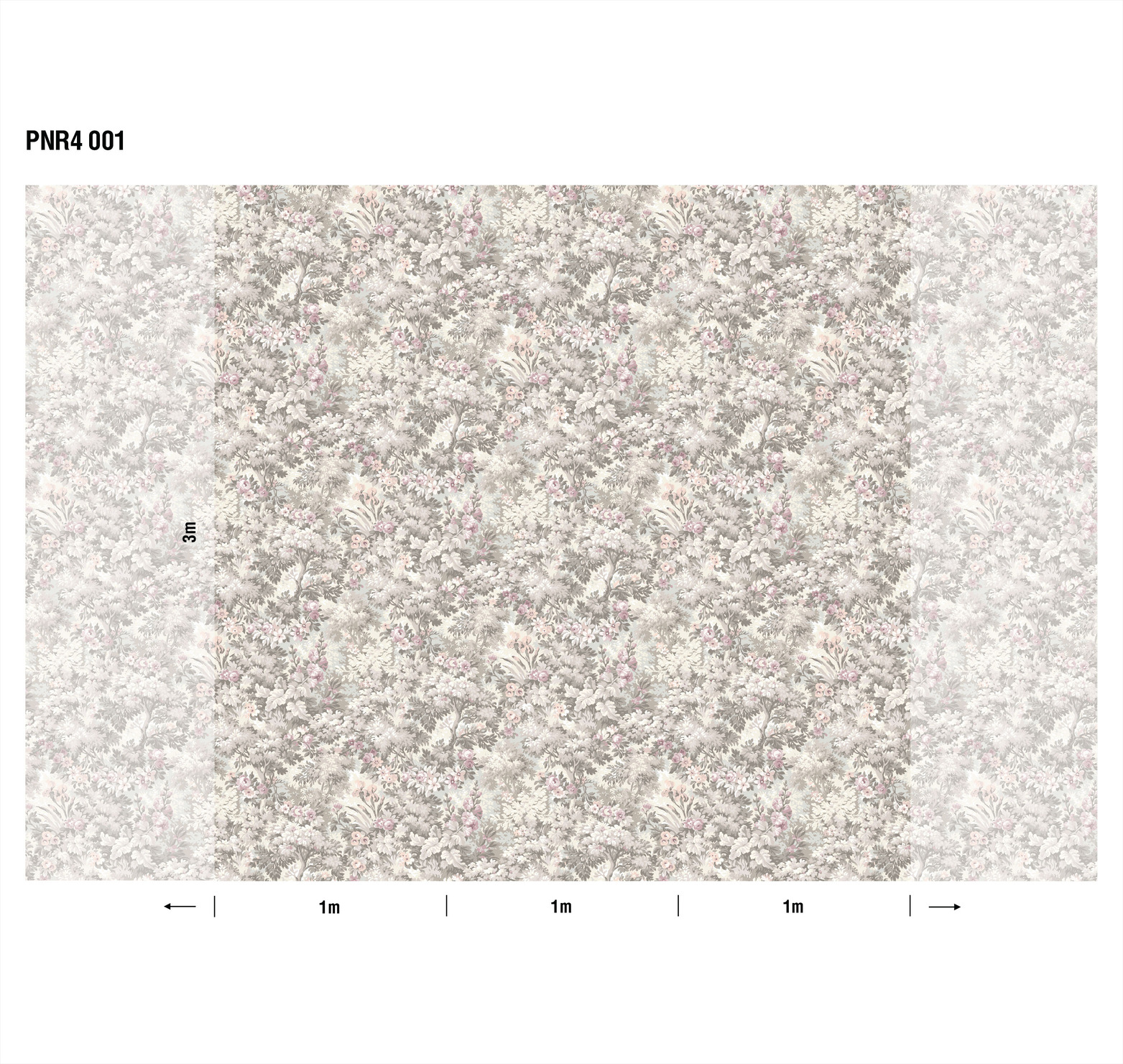 Панно Loymina Панорама Английский сад: панорамный паттерн PNR4 001 3×1 Панно Loymina Панорама Английский сад: панорамный паттерн PNR4 001 3×1